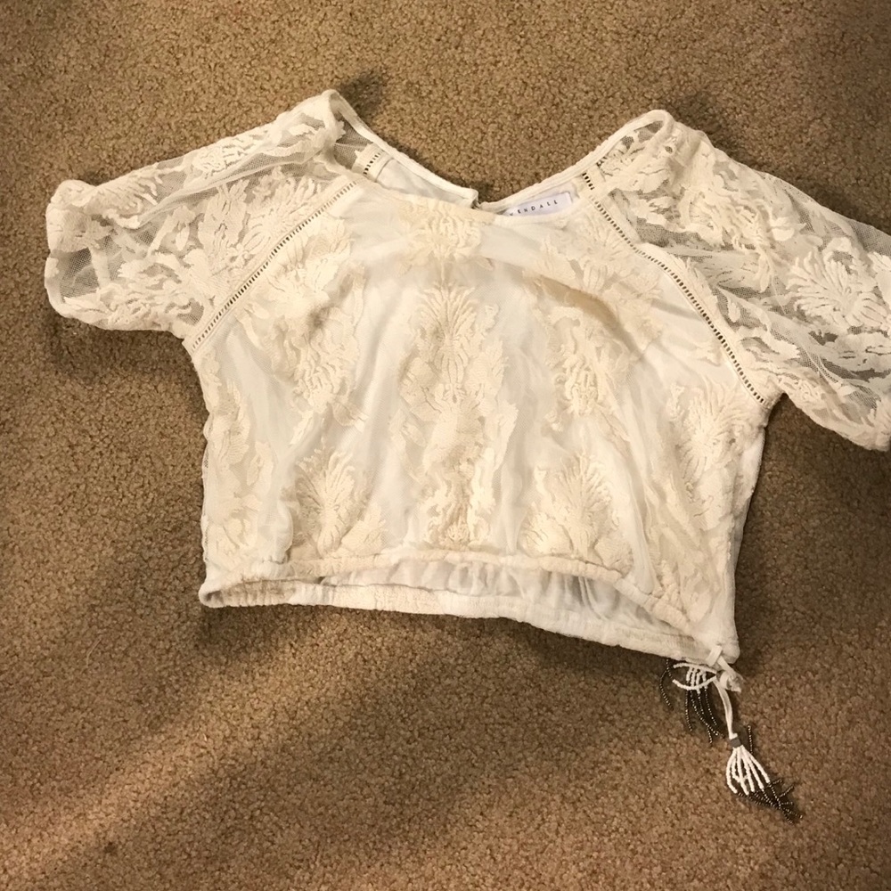 Kendall and Kylie collection lace crop